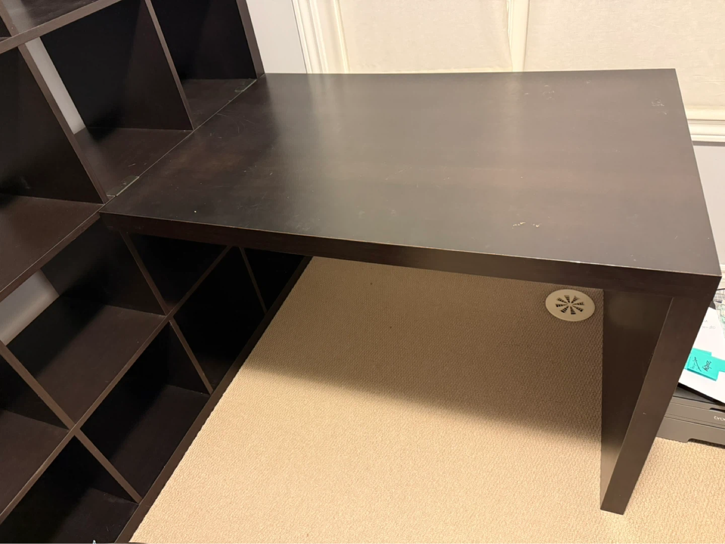 IKEA KALLAX Shelving Unit with Desk Attachment - photo 2