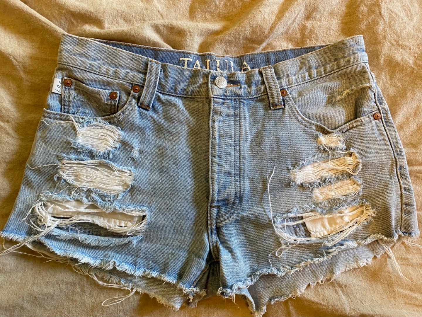 TALULA Distressed Denim Shorts Size 29