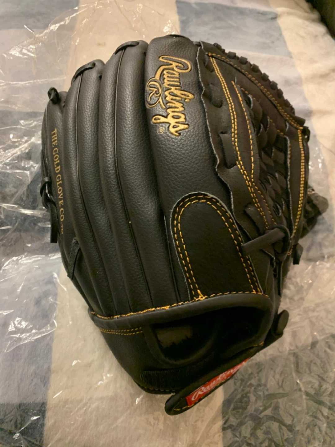 Rawlings PM1300B Baseball Glove - Black Leather Palm 13 Inch - photo 2