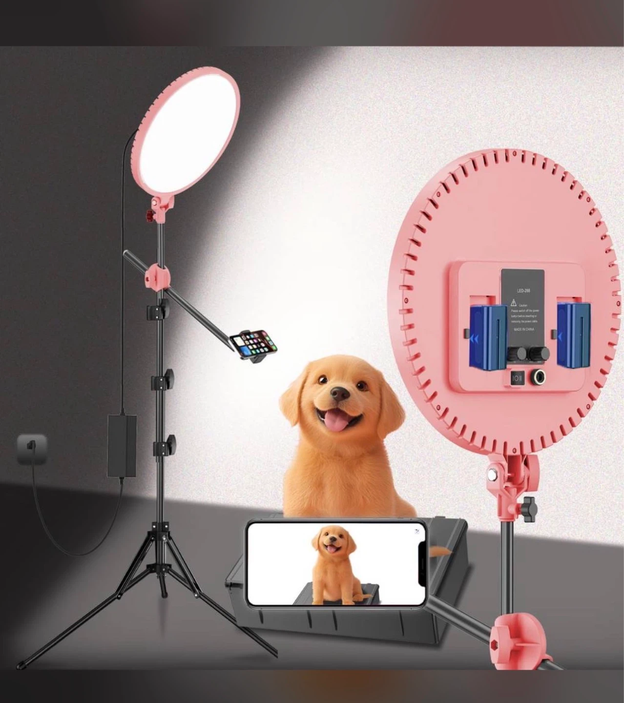 Xi Yan Bao LED Ring Light with Tripod and Phone Holder