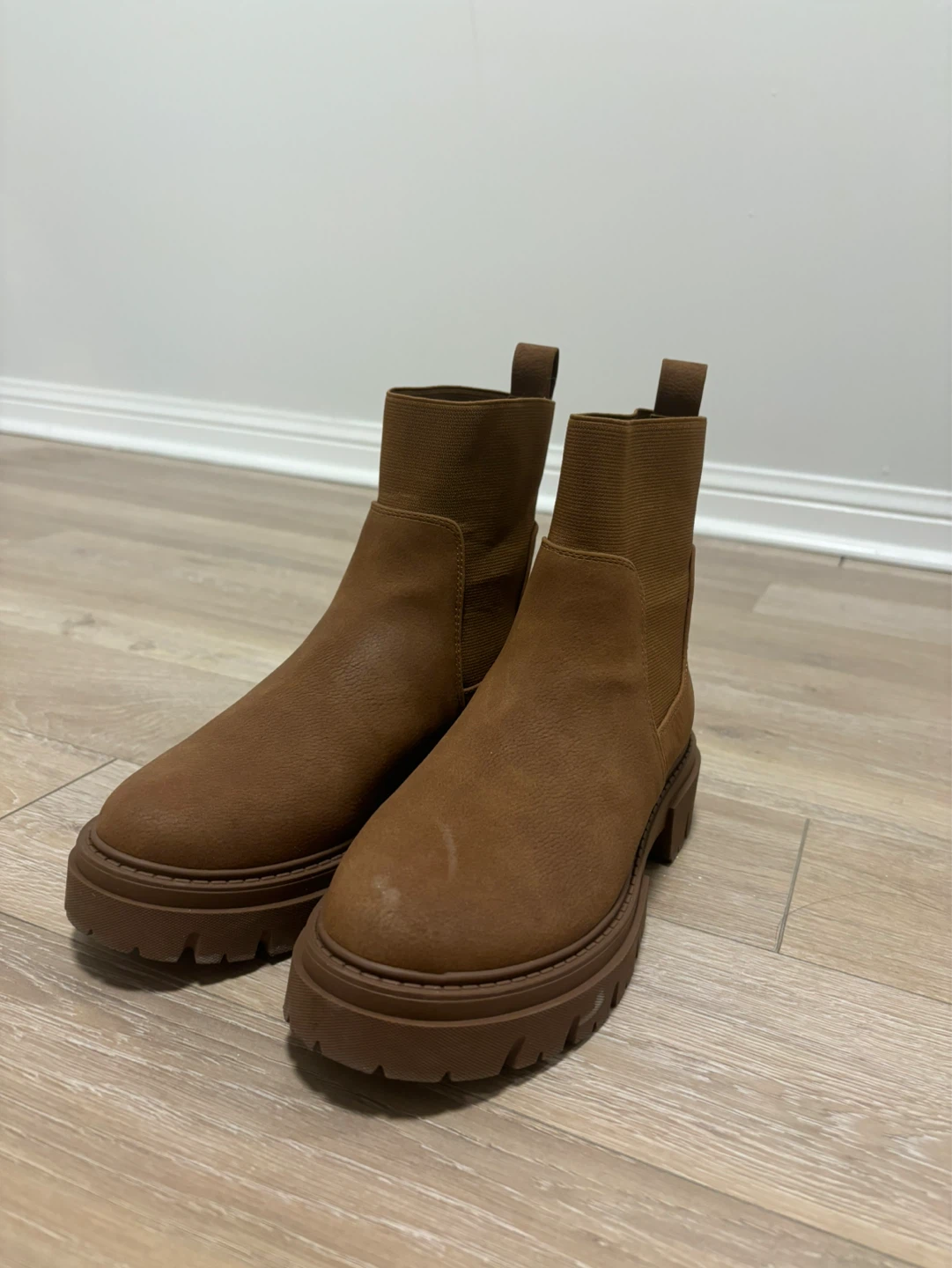 Call It Spring Brown Chelsea Boots