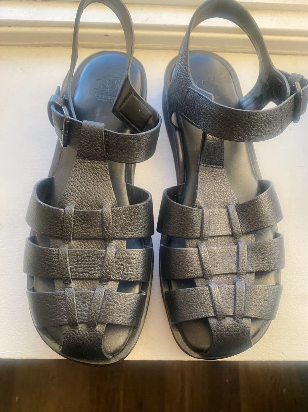 Black Leather Dune London Sandals - photo 2