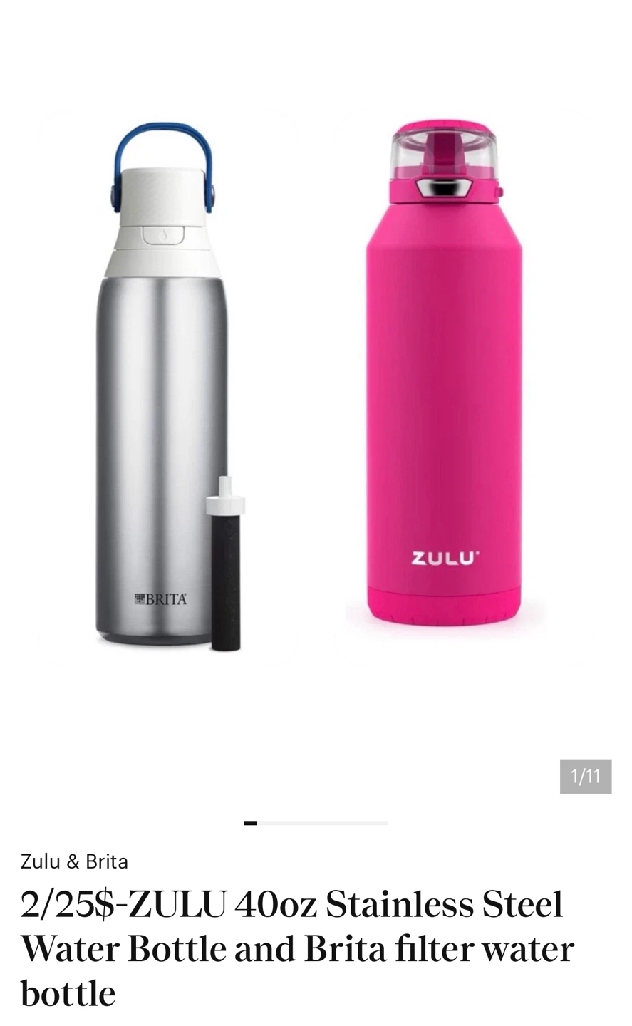 Brita and Zulu water bottle