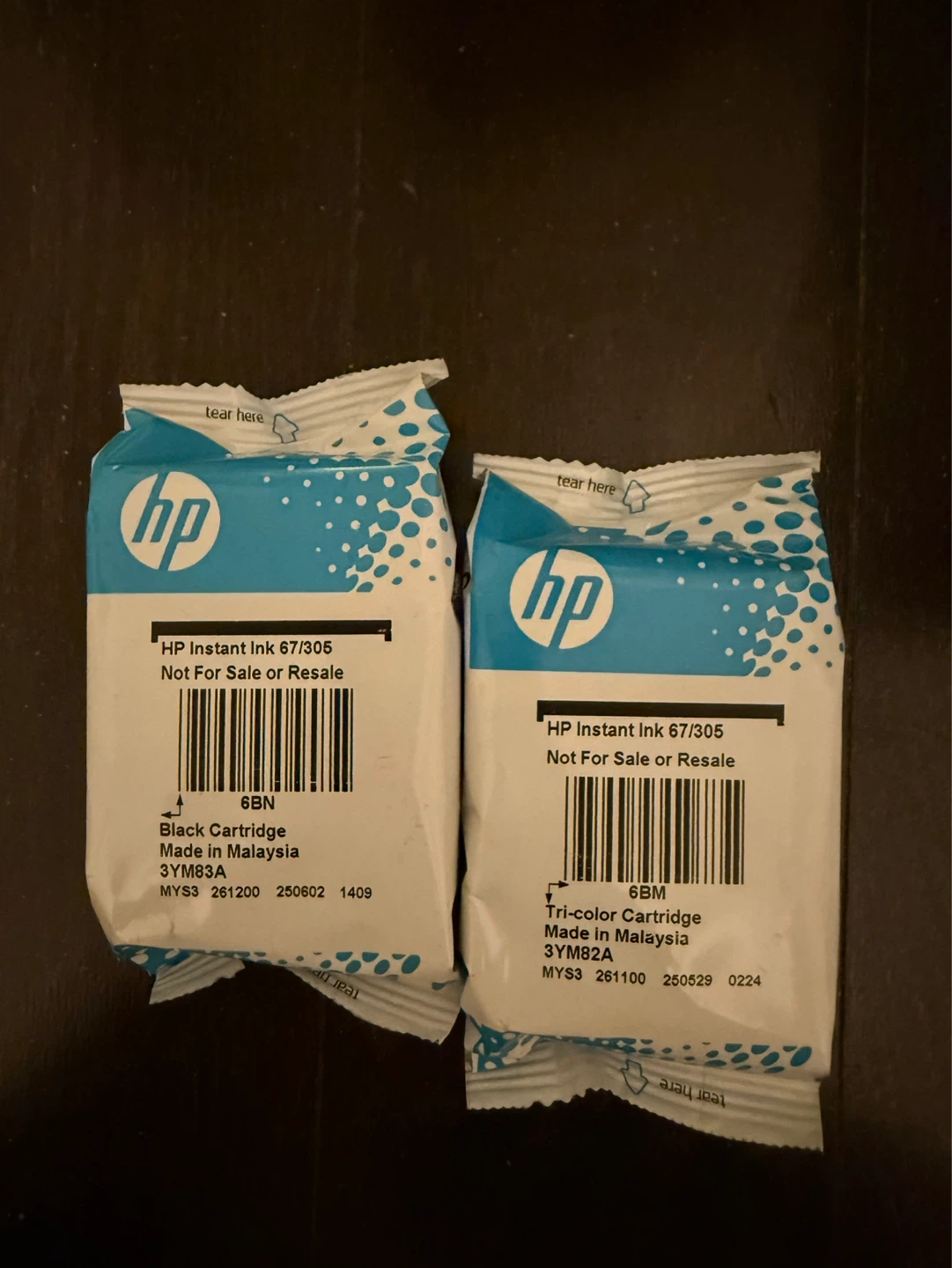HP printer & two Instant Ink Cartridges 67/305 - photo 2