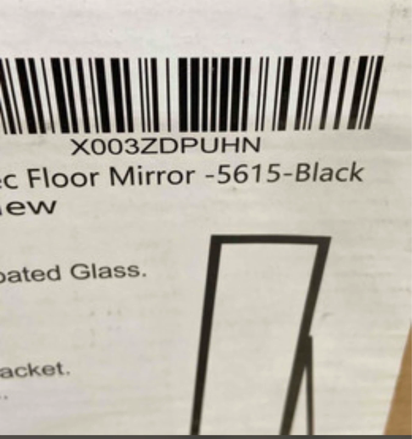 Floor Mirror - Black - photo 2