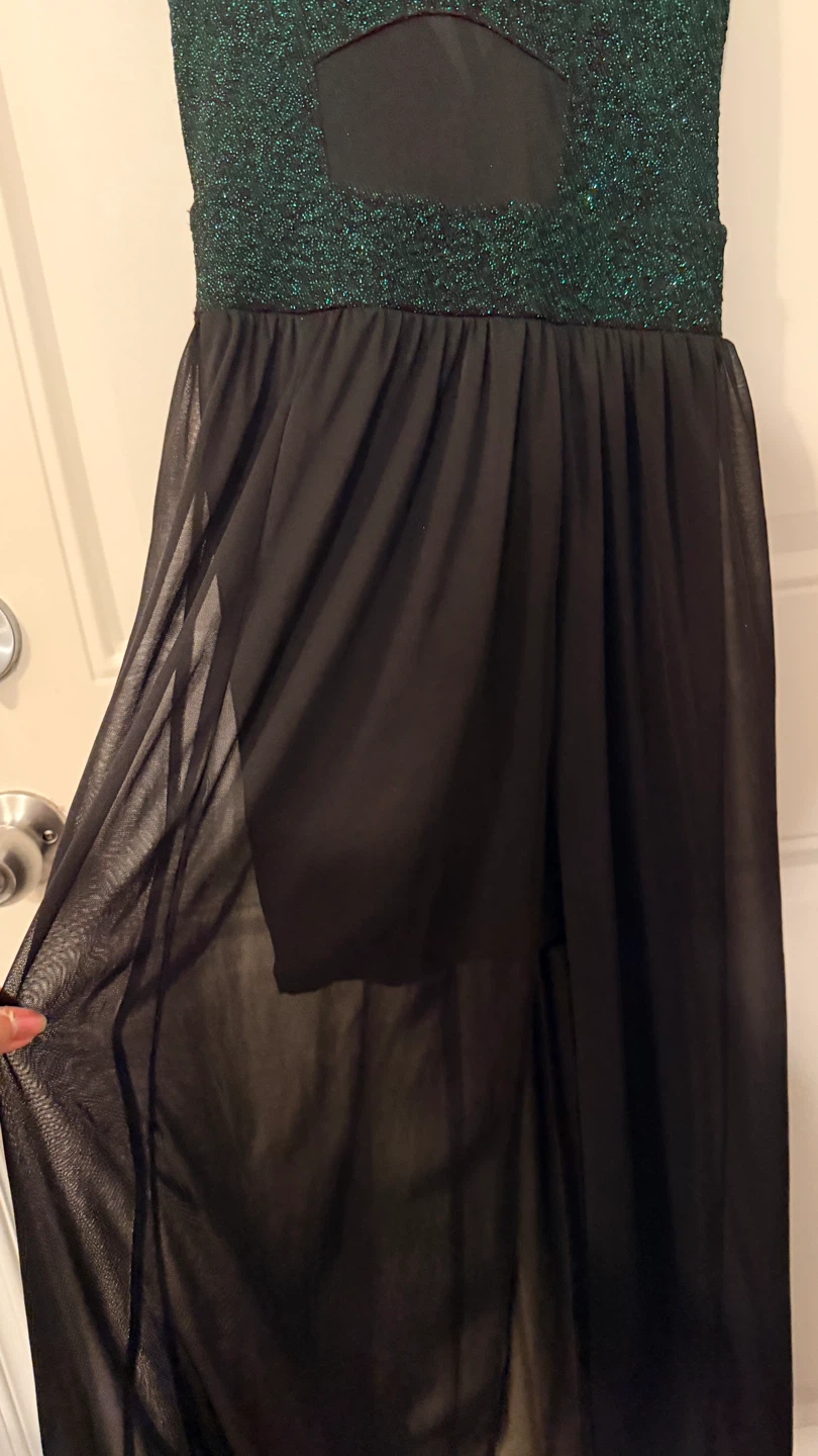 Sparkly Green & Black Dress. Size M - photo 4