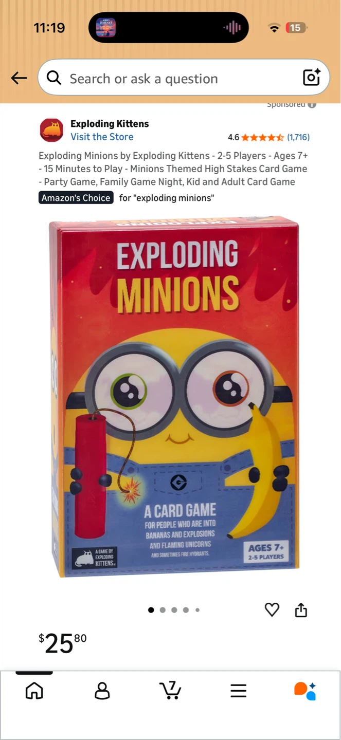 Brand New Exploding Minions Card Game by Exploding Kittens - photo 4