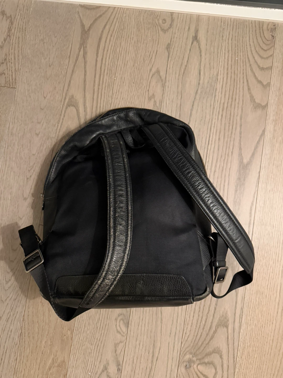 Black Leather Backpack - photo 2