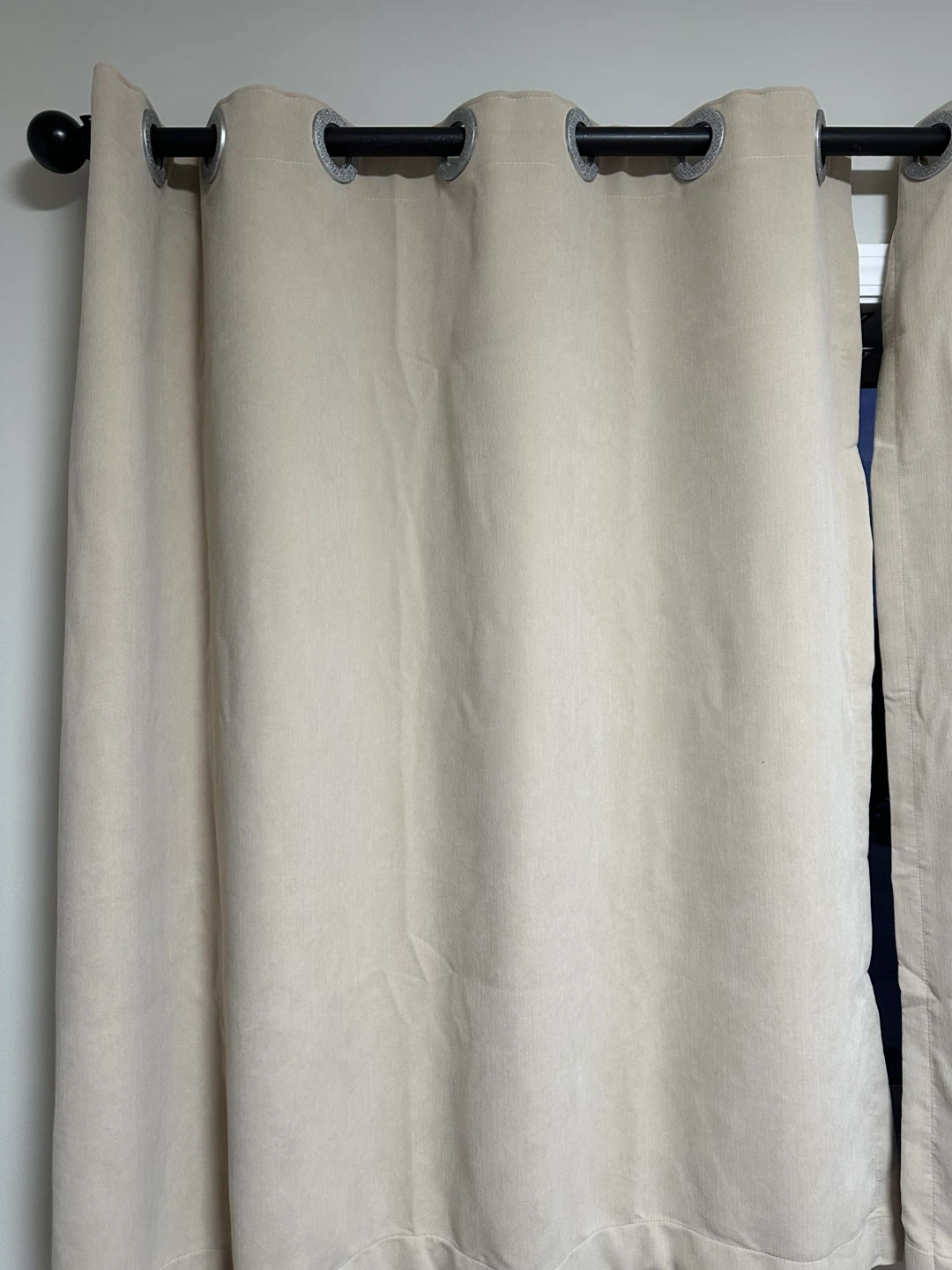 Beige Grommet Curtains - photo 3