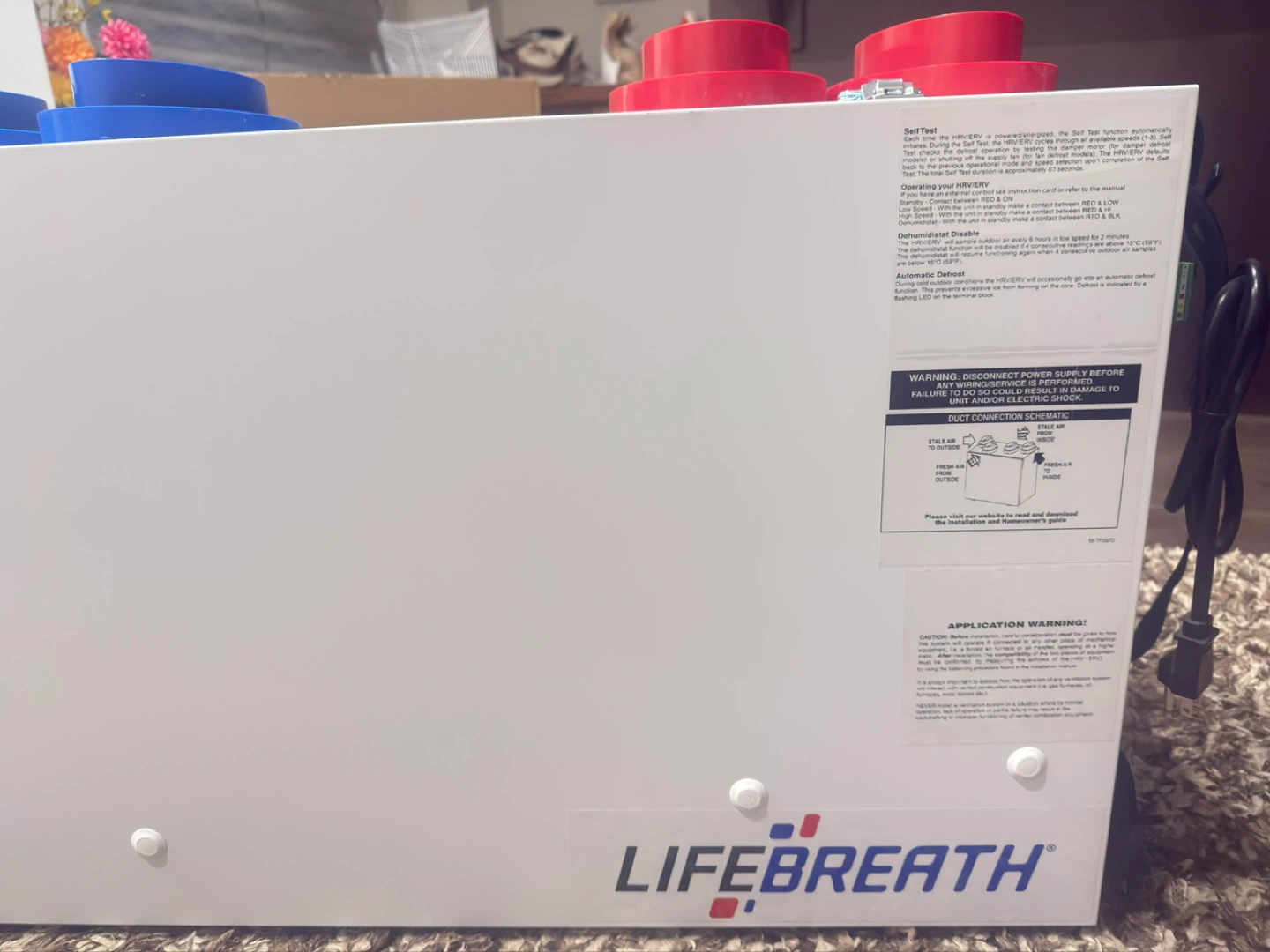 Lifebreath HRV/ERV Unit - photo 2
