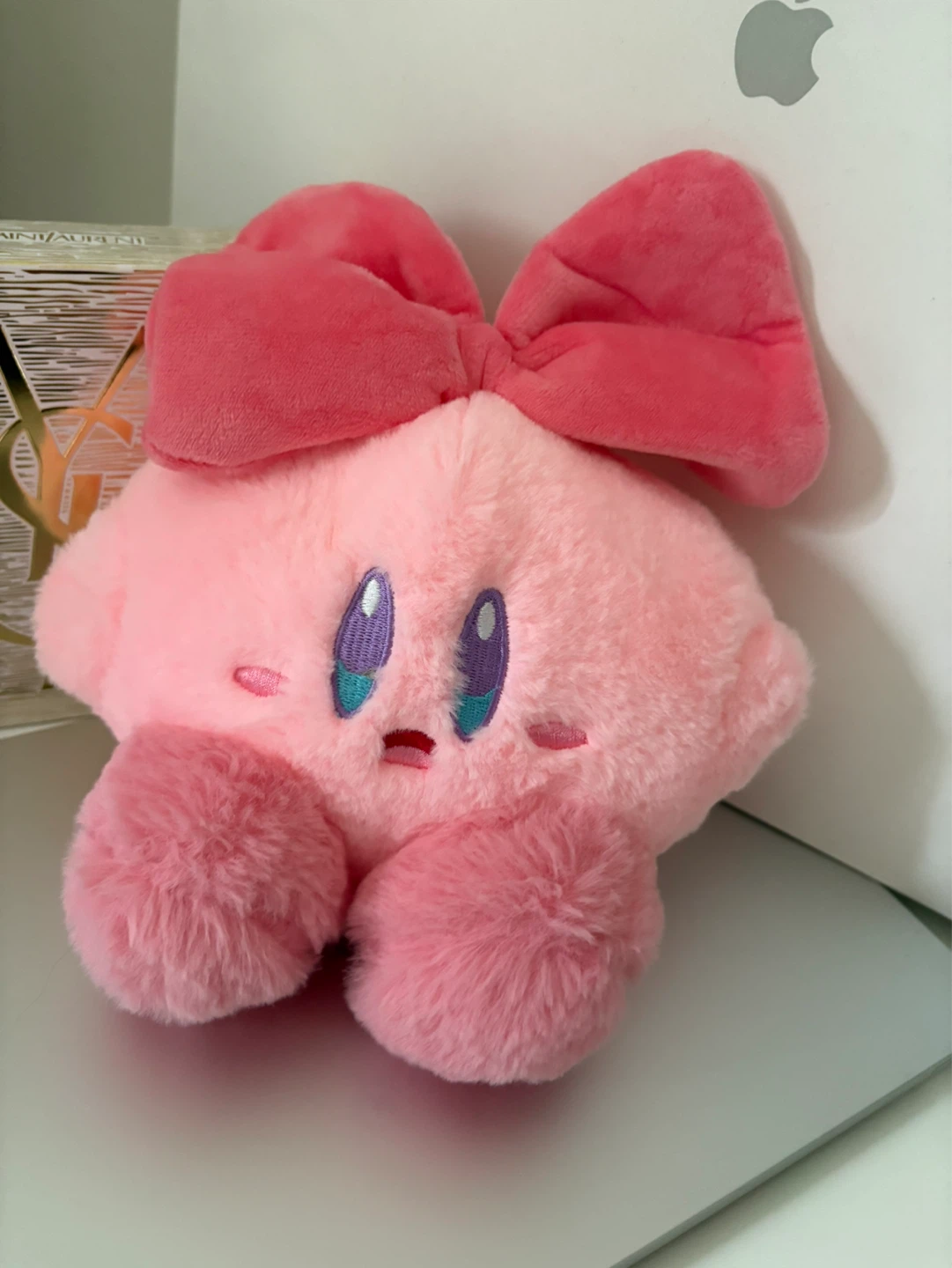 Pink Kirby Plush with Bow - photo 2