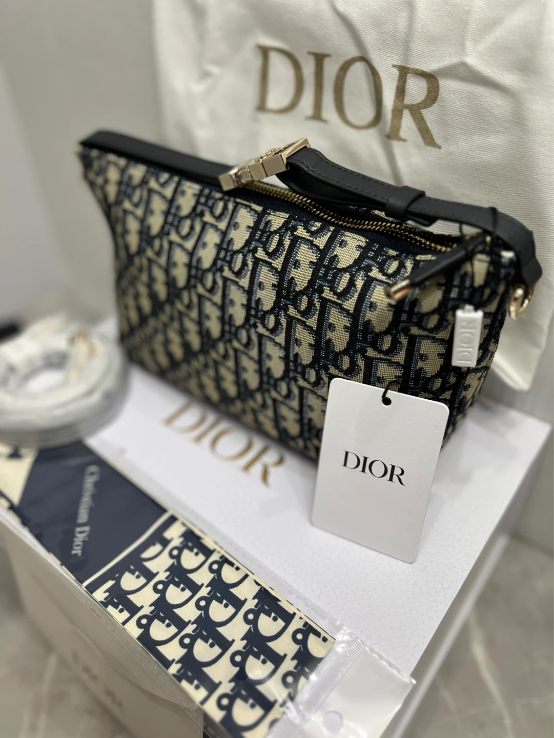 Christian Dior Oblique Canvas Pouch - photo 3