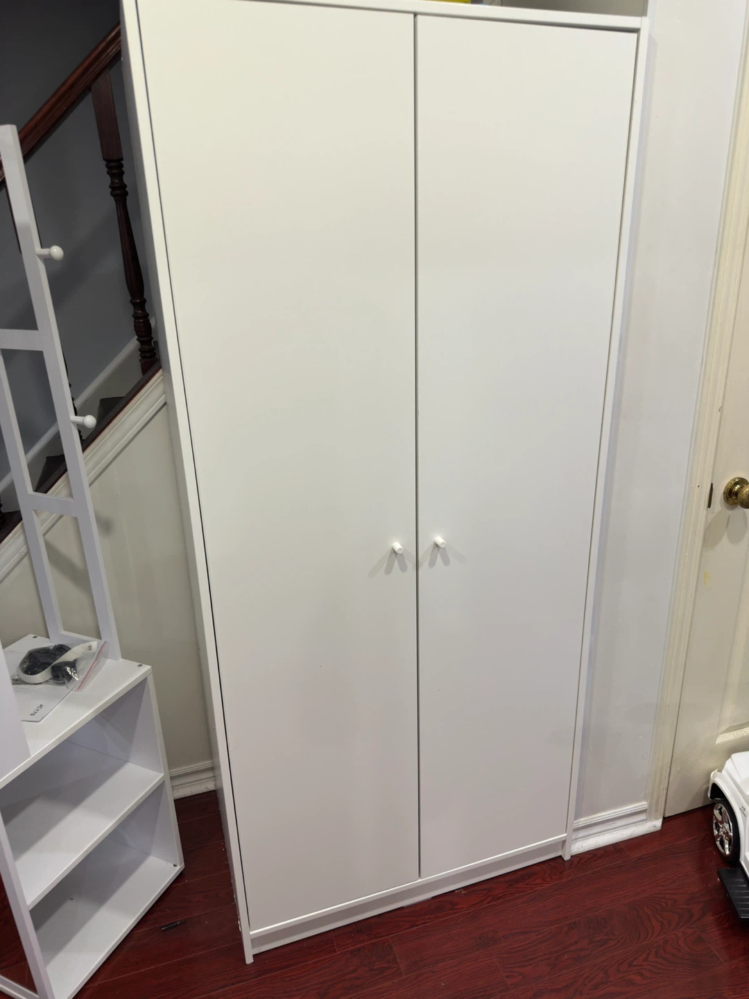 KLEPPSTAD Wardrobe with 2 doors, white