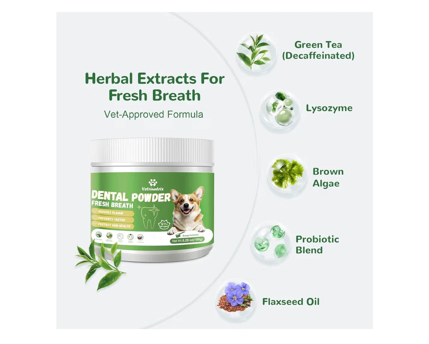Vetnix Dental Powder for Fresh Breath - photo 2