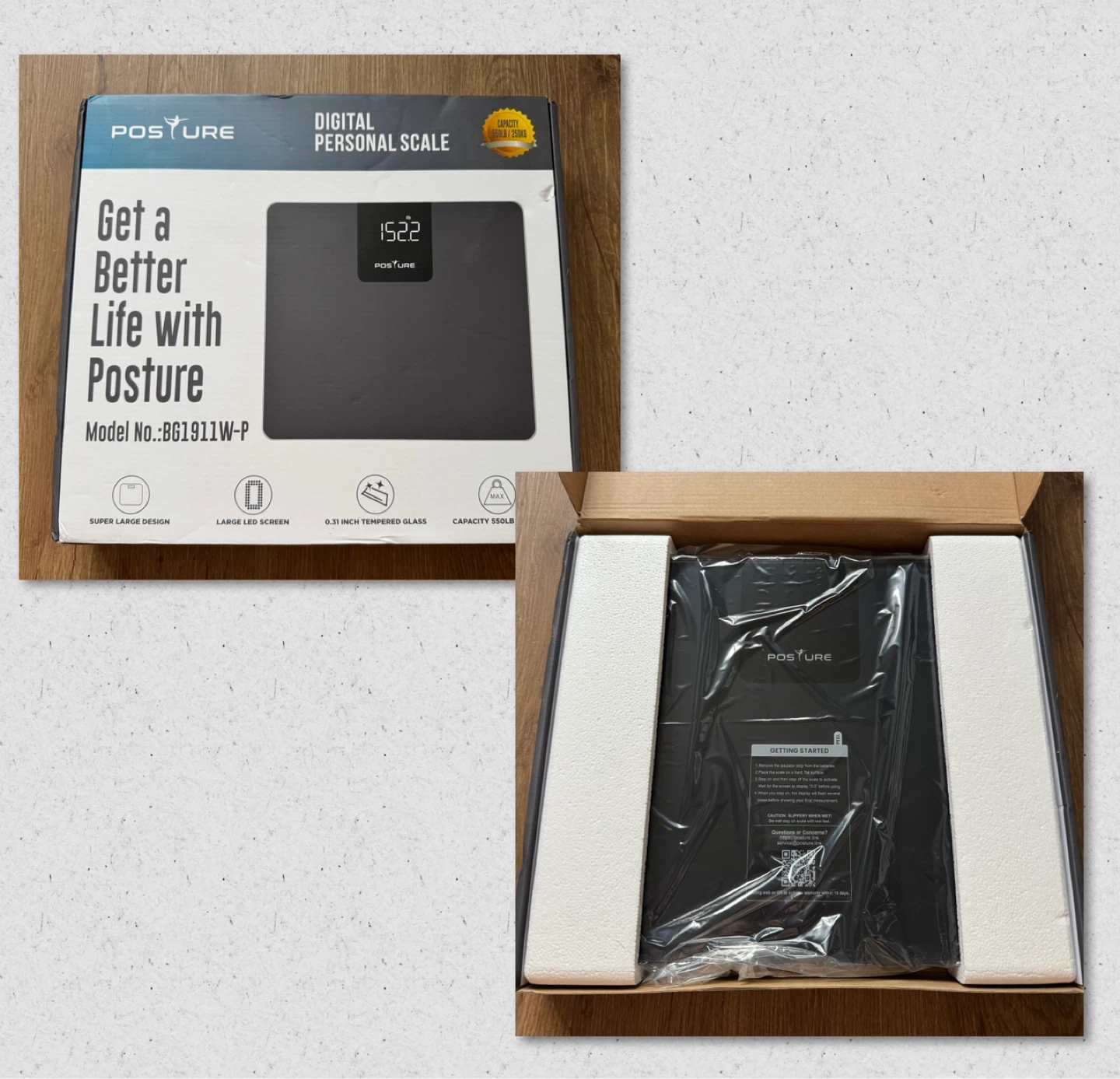 Brand new 550lb Capacity Digital Bathroom Scale - photo 2