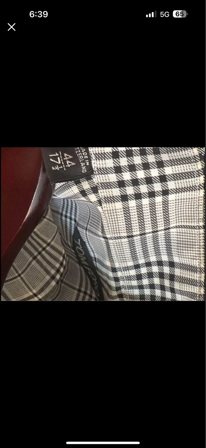 Tom Ford Plaid Dress Shirt size 44-17.5 paid 1400 - photo 3