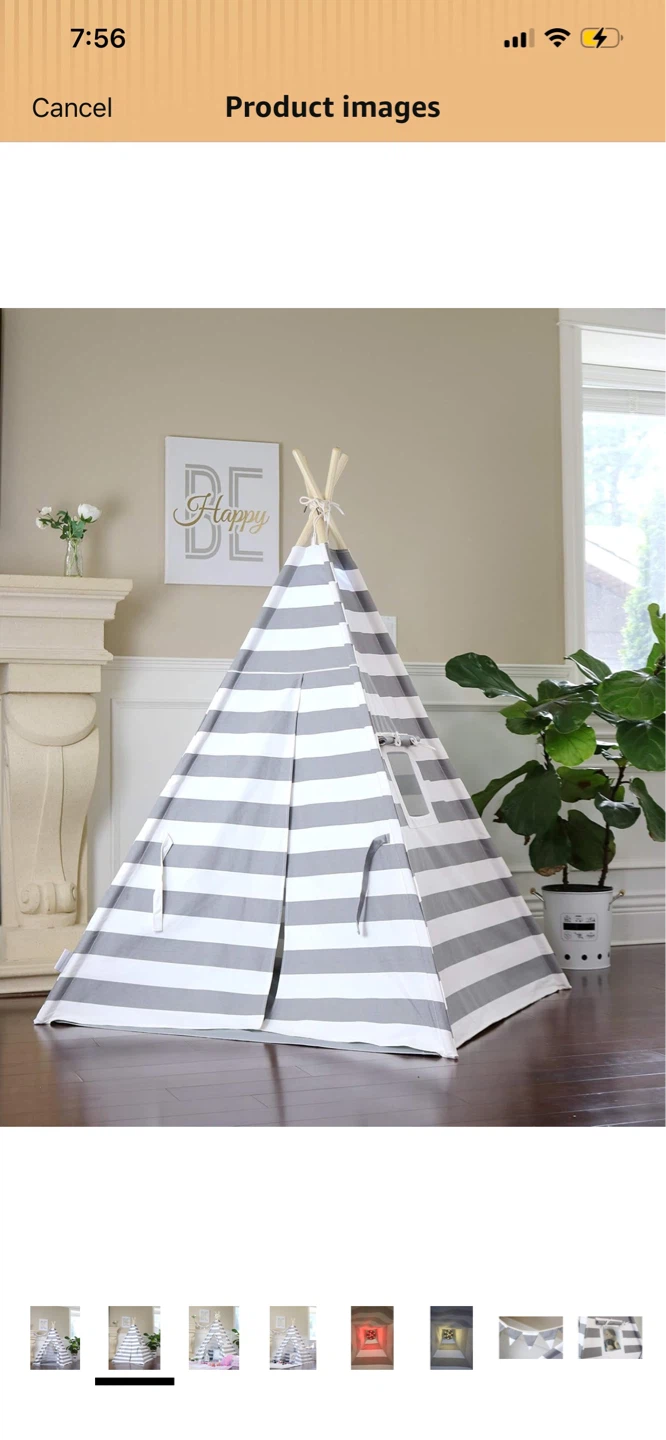 Striped Teepee Tent