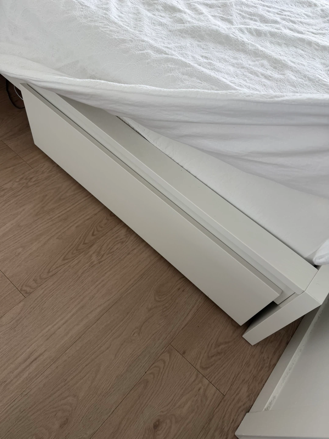 IKEA MALM White Bed Frame with 2 Drawers (Queen) - photo 3