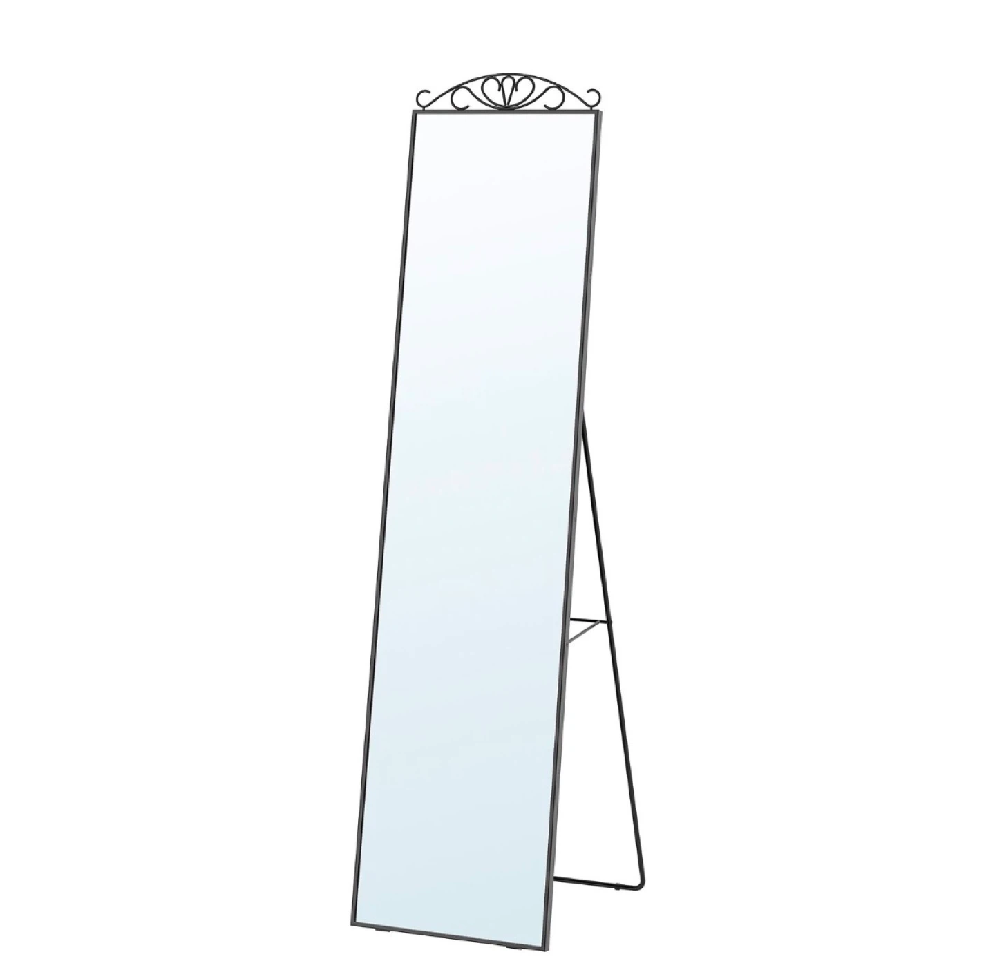 Full Length Standing Mirror with Ornate Metal Frame - photo 2