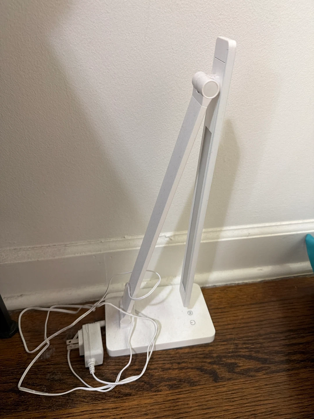 White LED Desk Lamp with Adjustable Arm