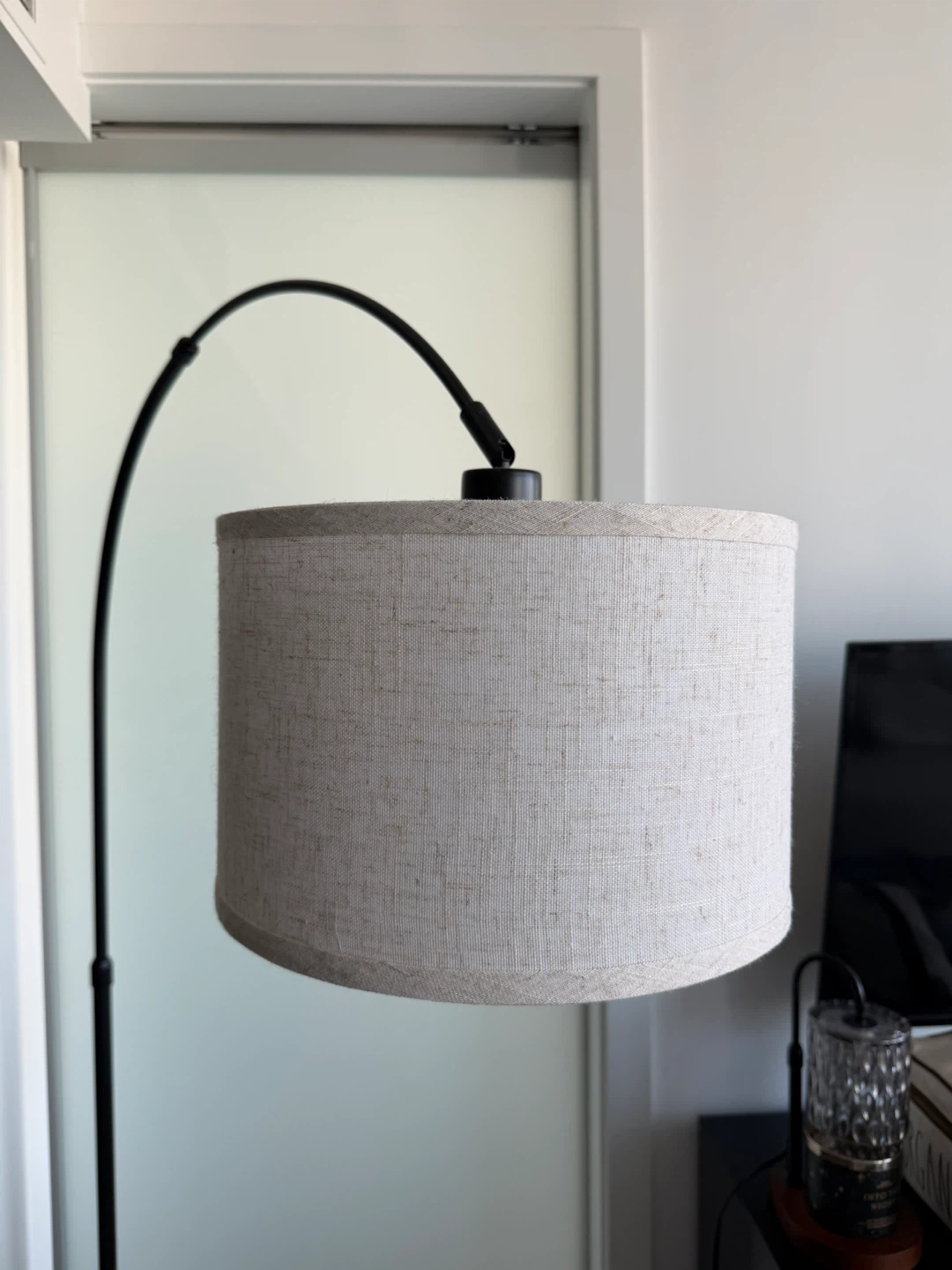 Arc Floor Lamp with Drum Shade - photo 2