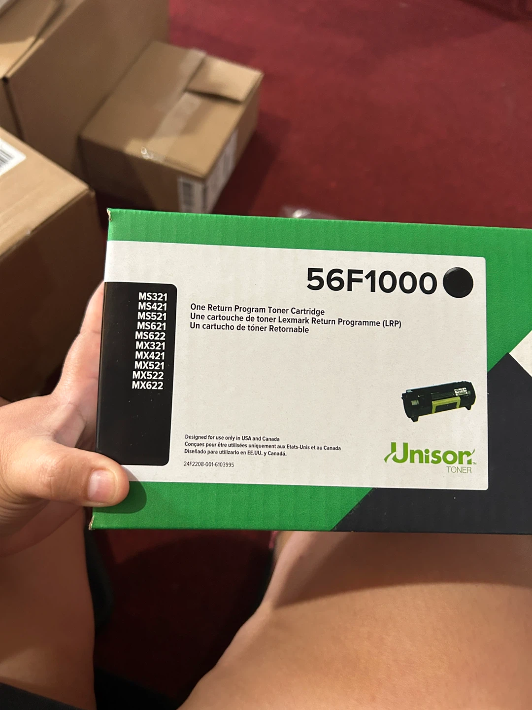 Lexmark 56F1000 Black High Yield Toner Cartridge - photo 2
