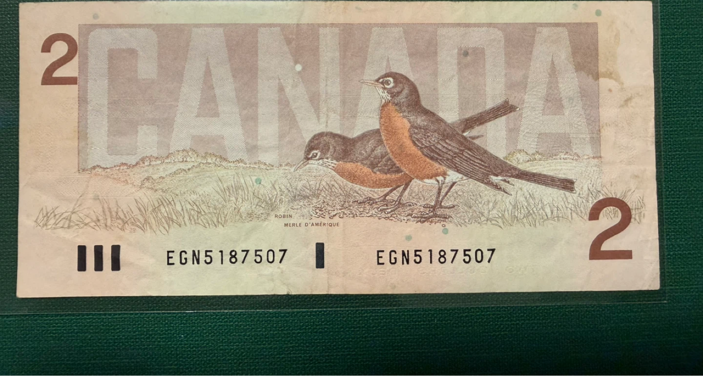 Canada $2 Banknote - 1986 - photo 2