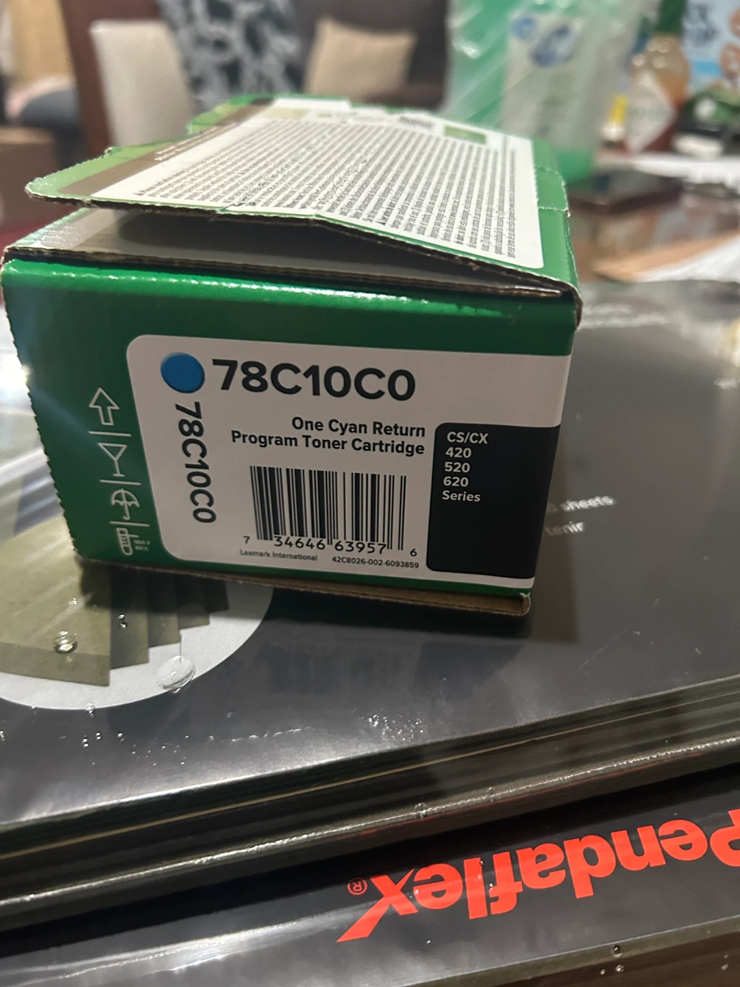 Lexmark 78C10C0 Cyan Toner Cartridge