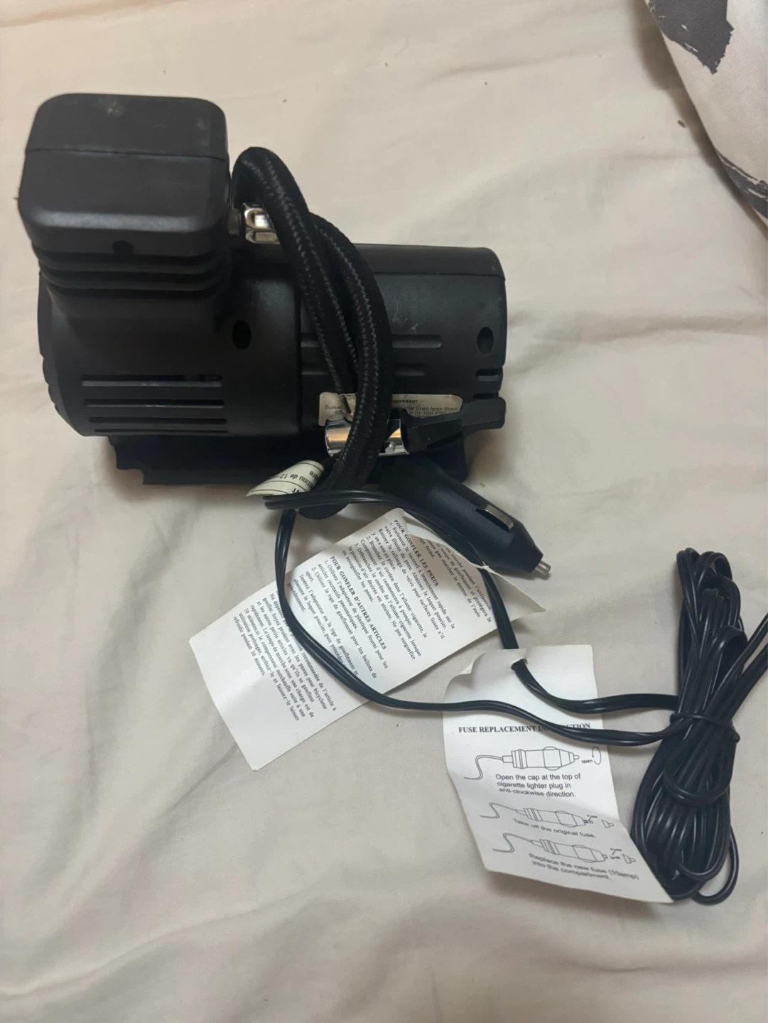 Black Portable Air Compressor