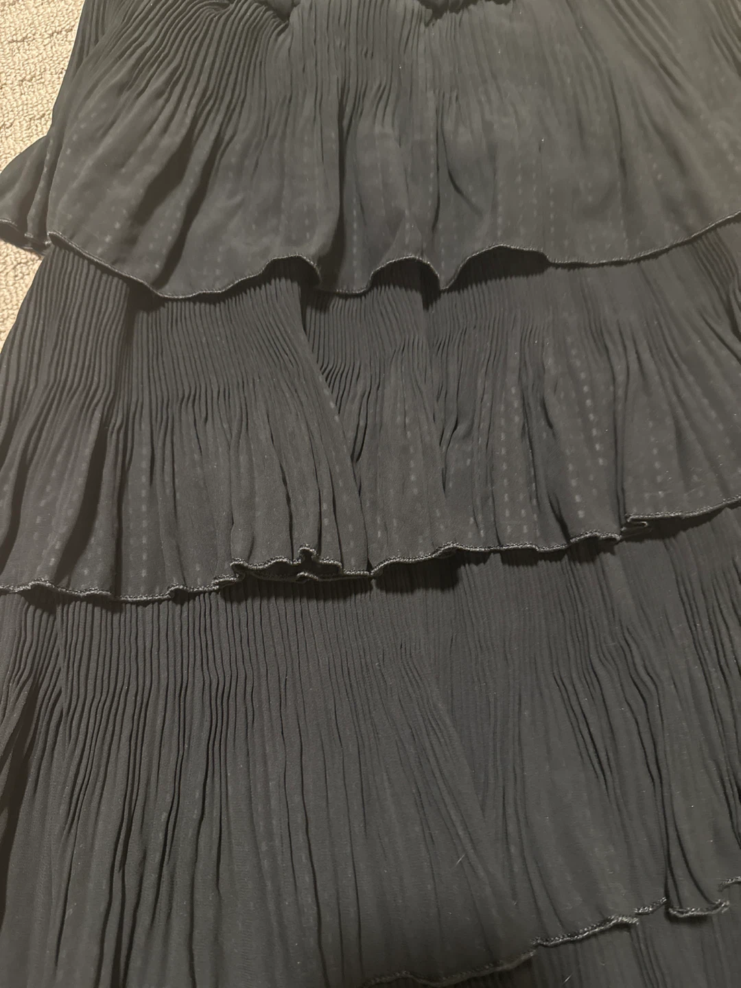 Black Ruffled Maxi Dress - photo 2