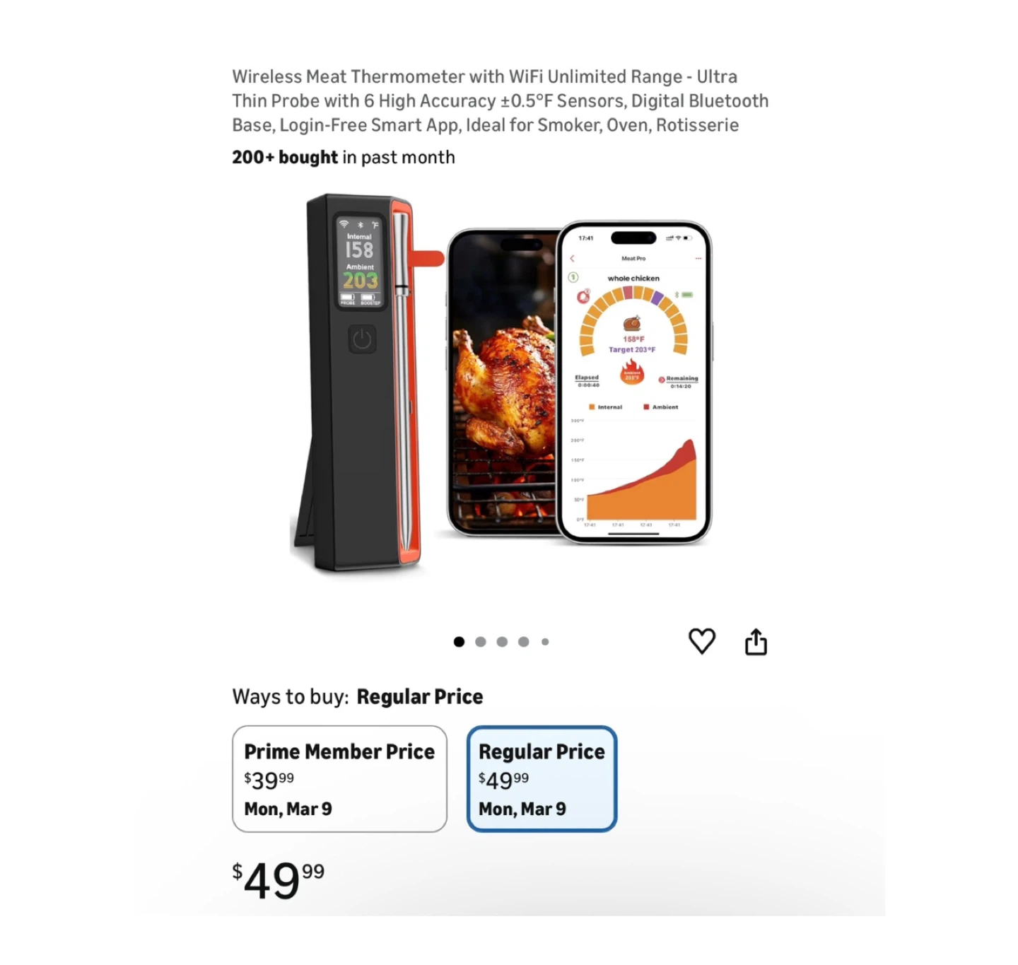Brand new Wireless Meat Thermometer with WiFi