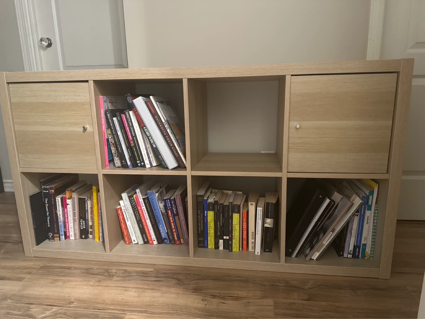 KALLAX 8-Cube Shelf Unit with Doors