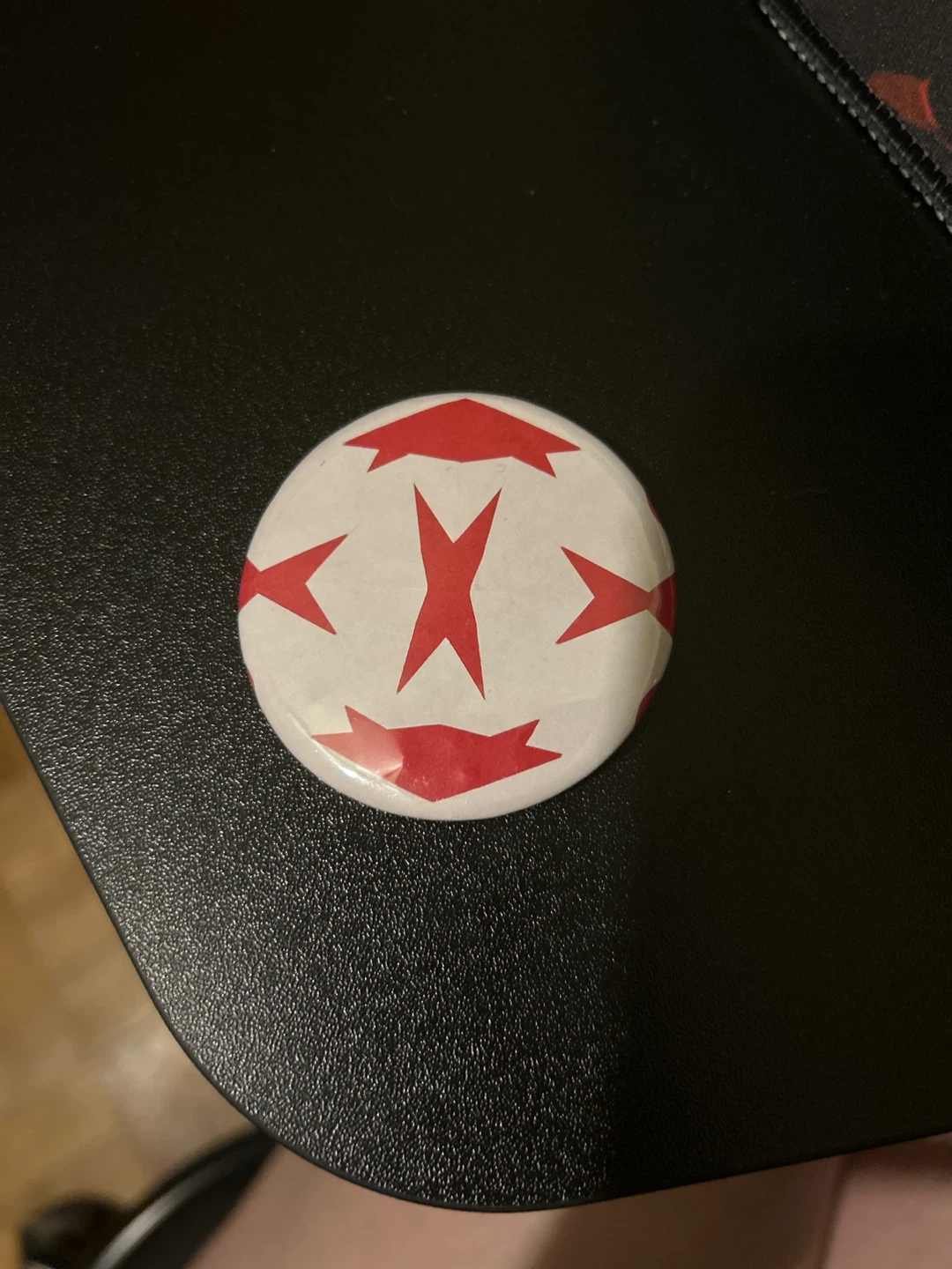Assorted Button Pins - Red Star and Rainbow Stripe Designs - photo 3
