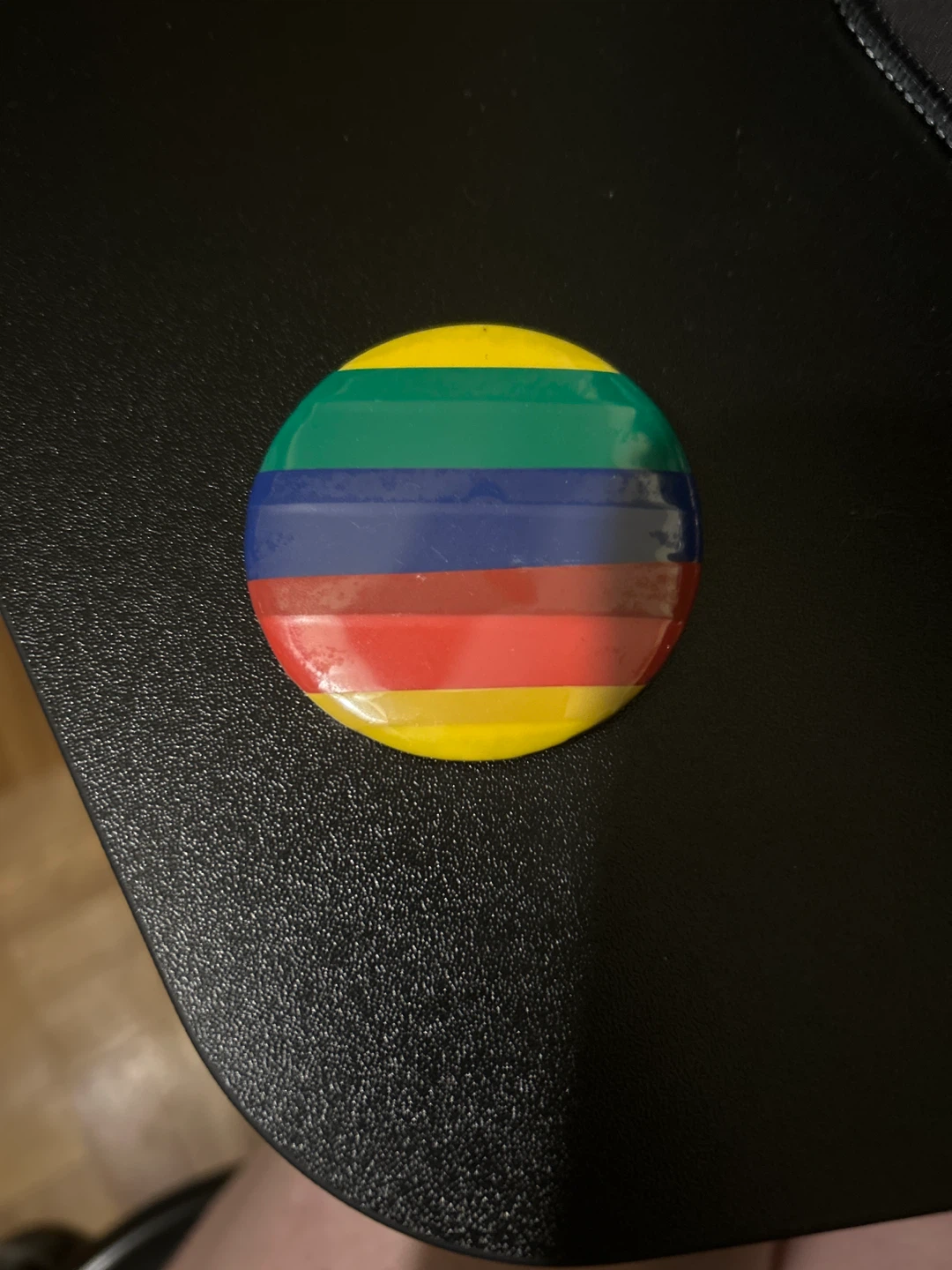 Assorted Button Pins - Red Star and Rainbow Stripe Designs - photo 2