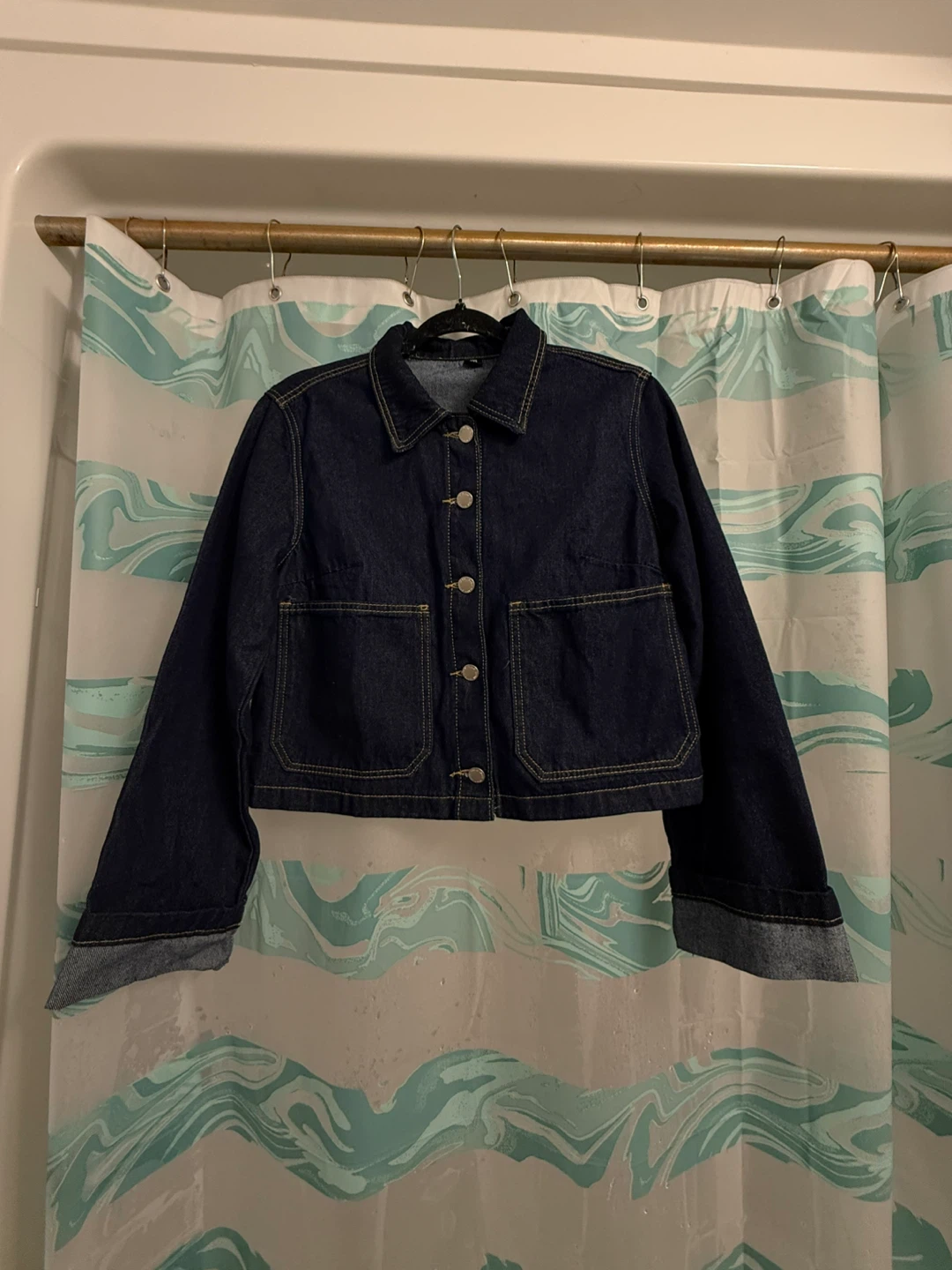 Denim Cropped Jacket
