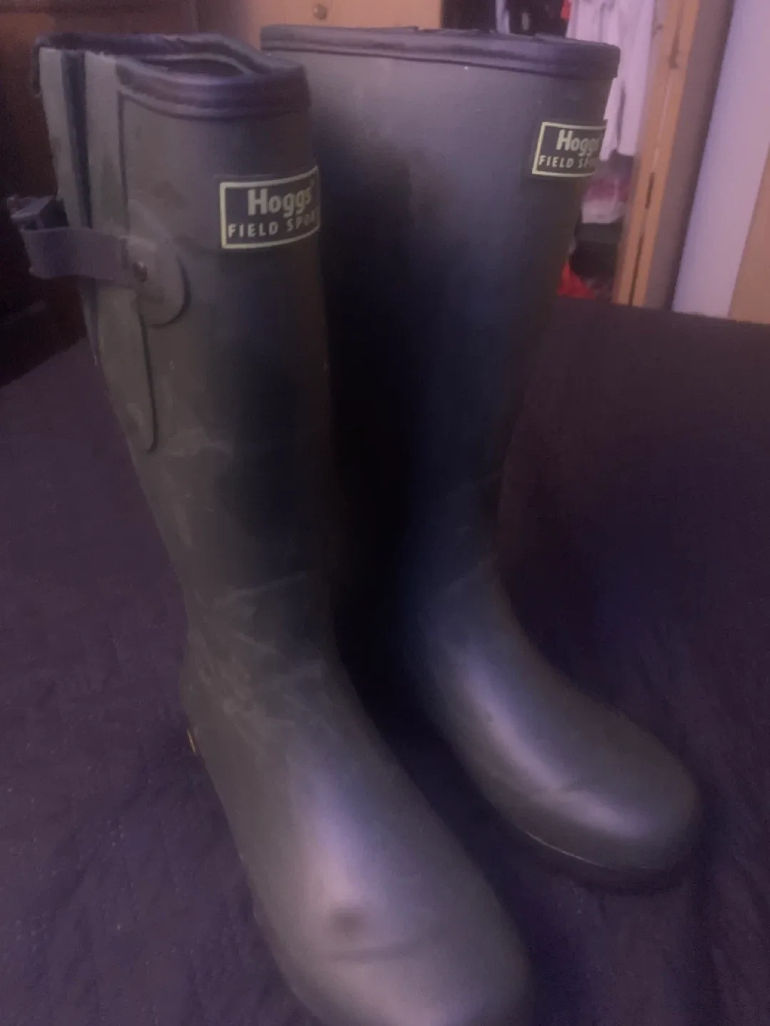 Hoggs of Fife Field Sport green rubber boots - photo 2
