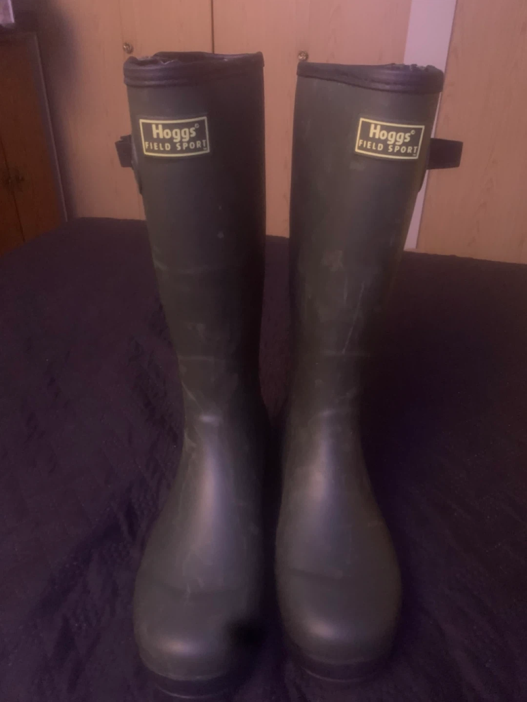 Hoggs of Fife Field Sport green rubber boots