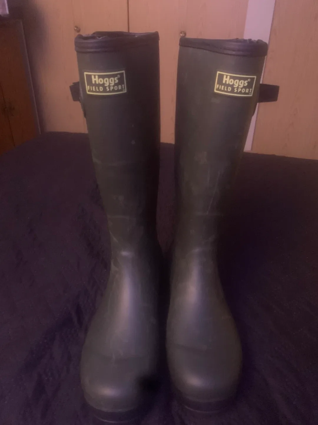 Hoggs of Fife Field Sport green rubber boots