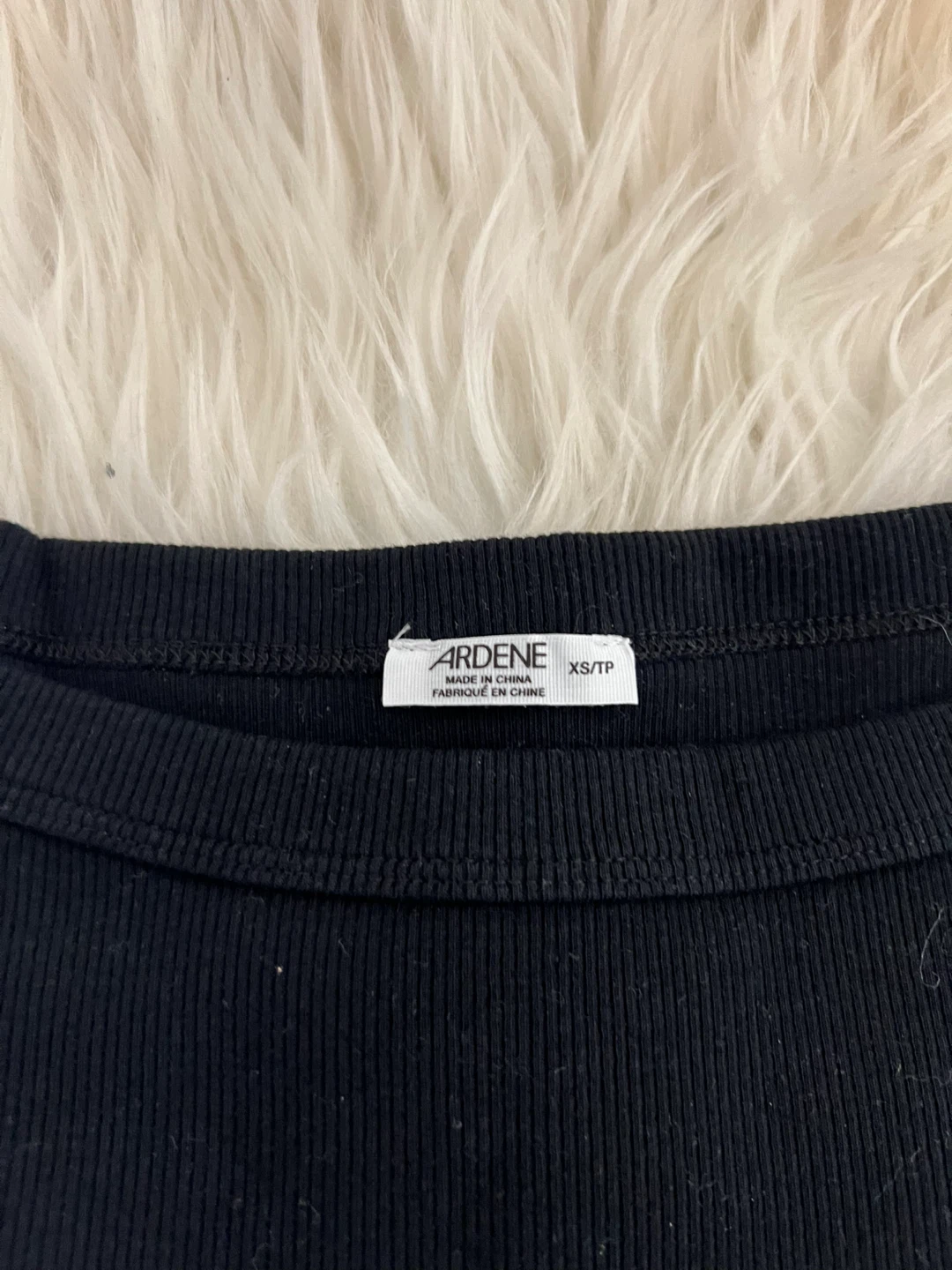 Ardene Black Ribbed Cropped Top - XS/TP - photo 2