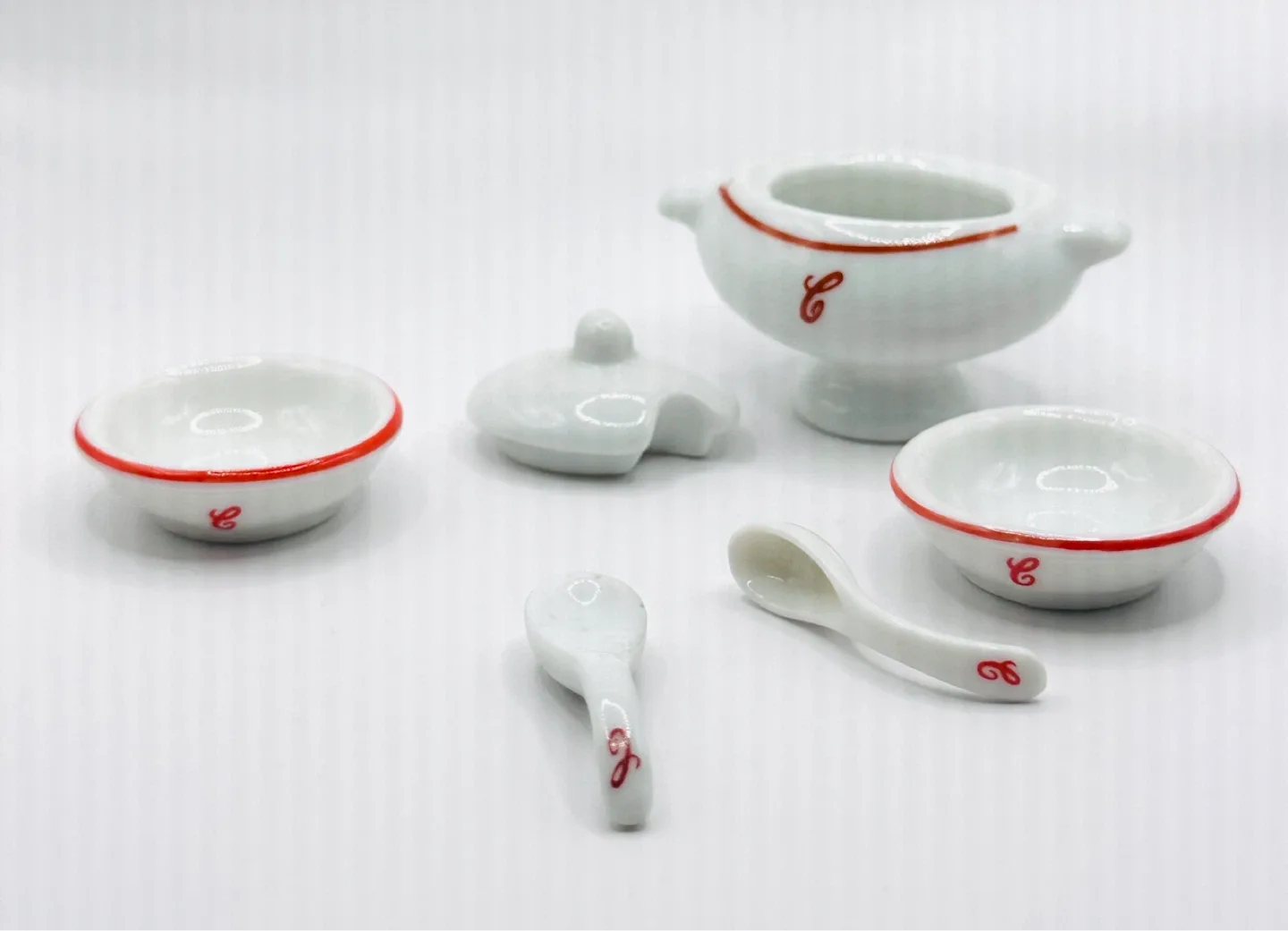 Campbell's Soup Kids Miniature Porcelain Dollhouse Dishes lot - photo 4