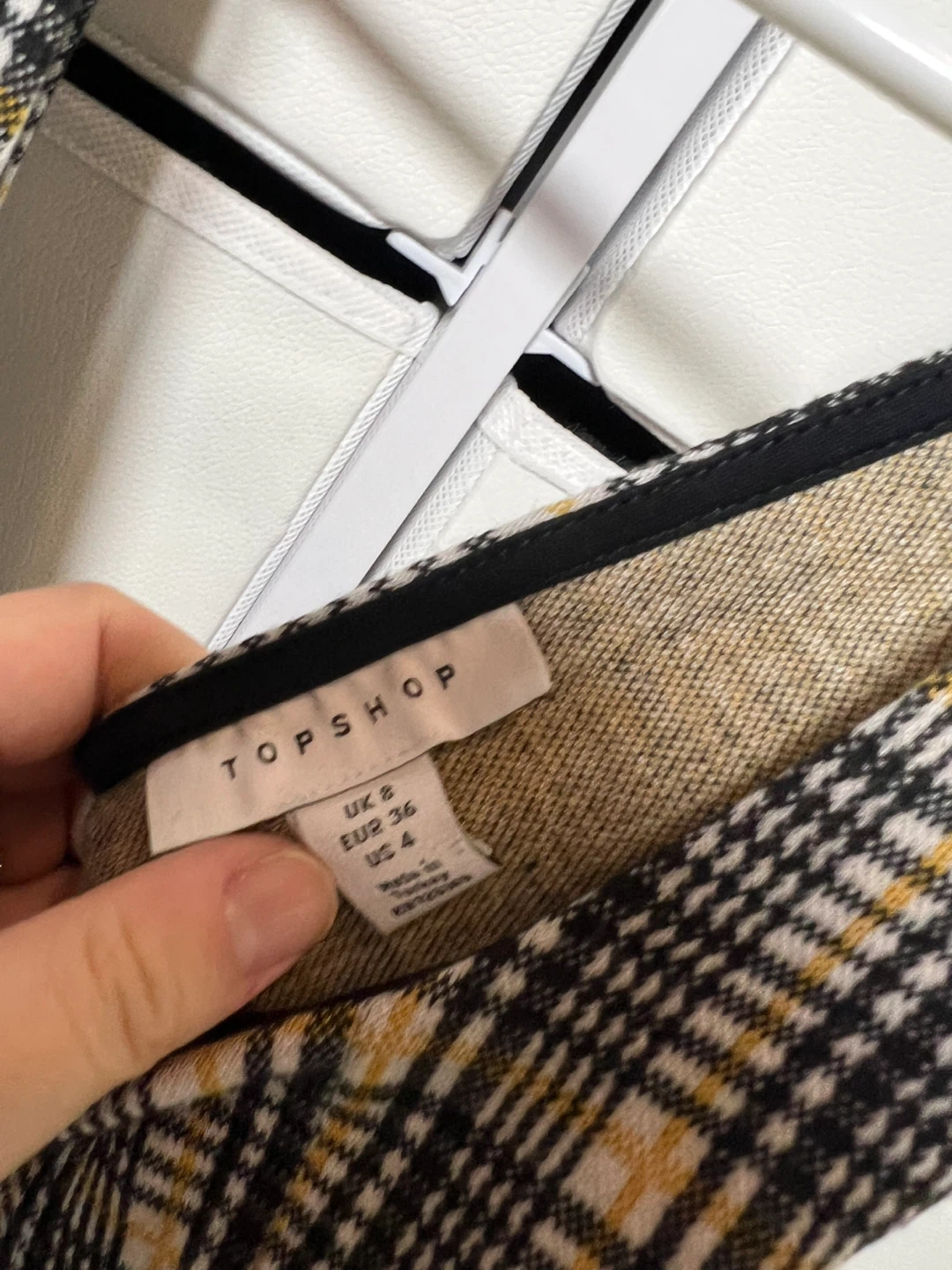 Topshop Plaid Pinafore Dress - Size 4 - photo 2