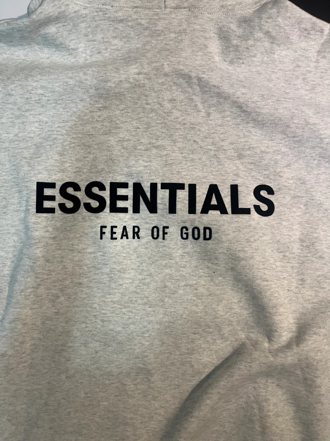 Oatmeal Essentials Fear of God Hoodie - photo 4