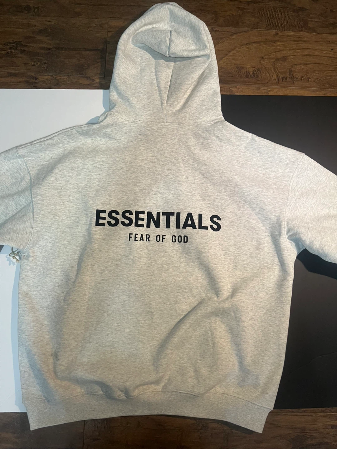 Oatmeal Essentials Fear of God Hoodie - photo 5