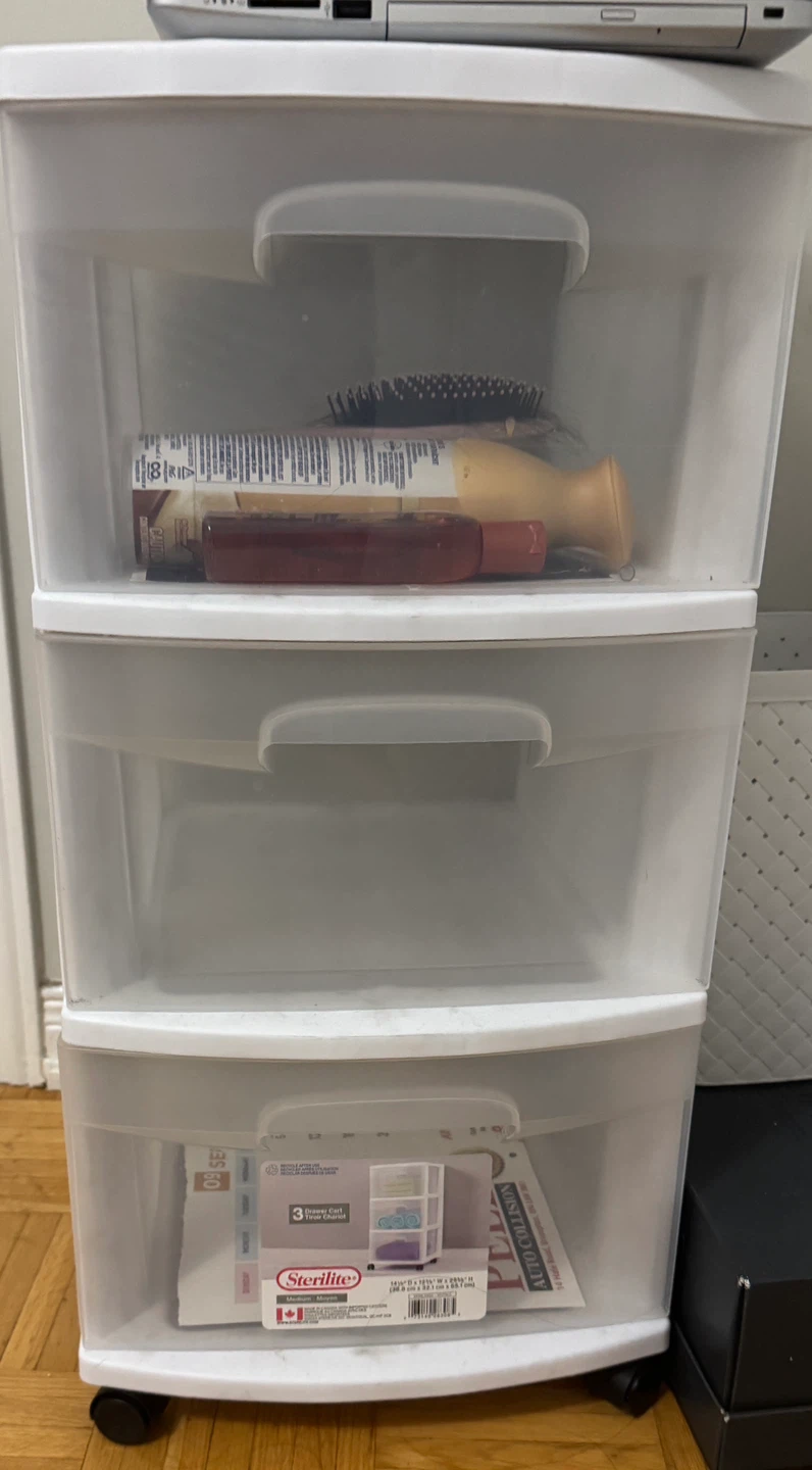 Sterilite 3-Drawer Cart