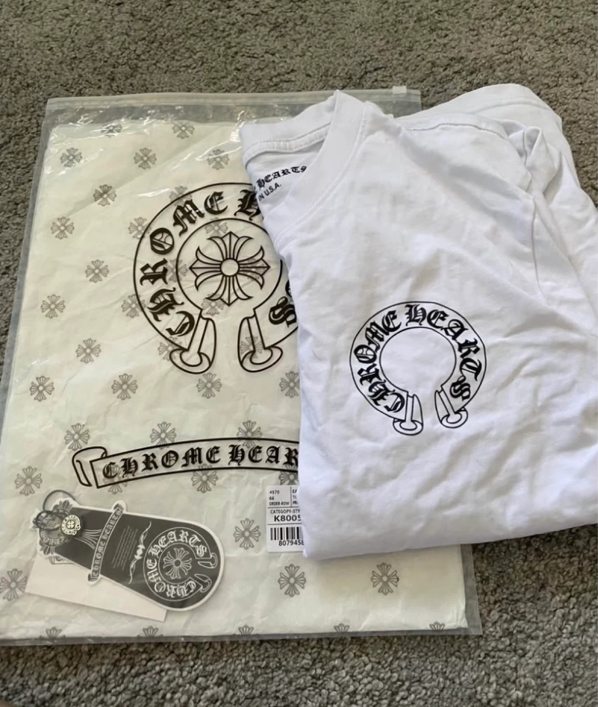 Chrome Hearts Long Sleeve T-Shirt - White, Size M - photo 4