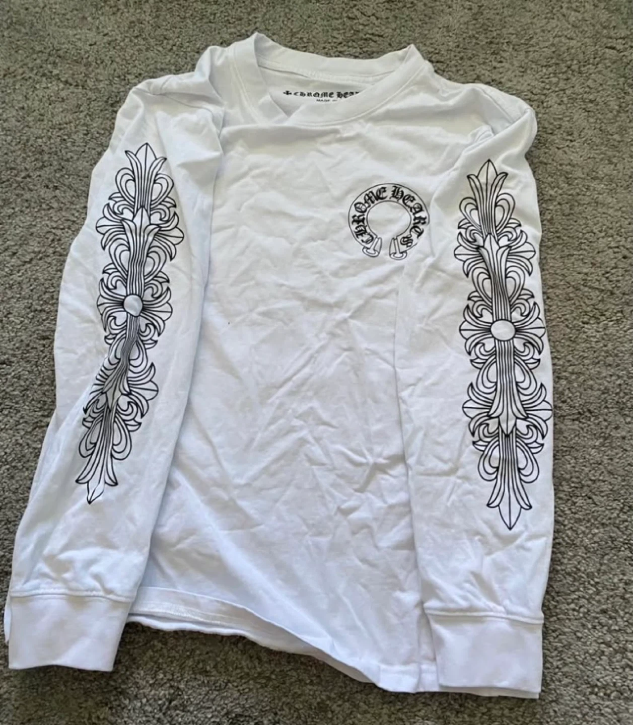 Chrome Hearts Long Sleeve T-Shirt - White, Size M