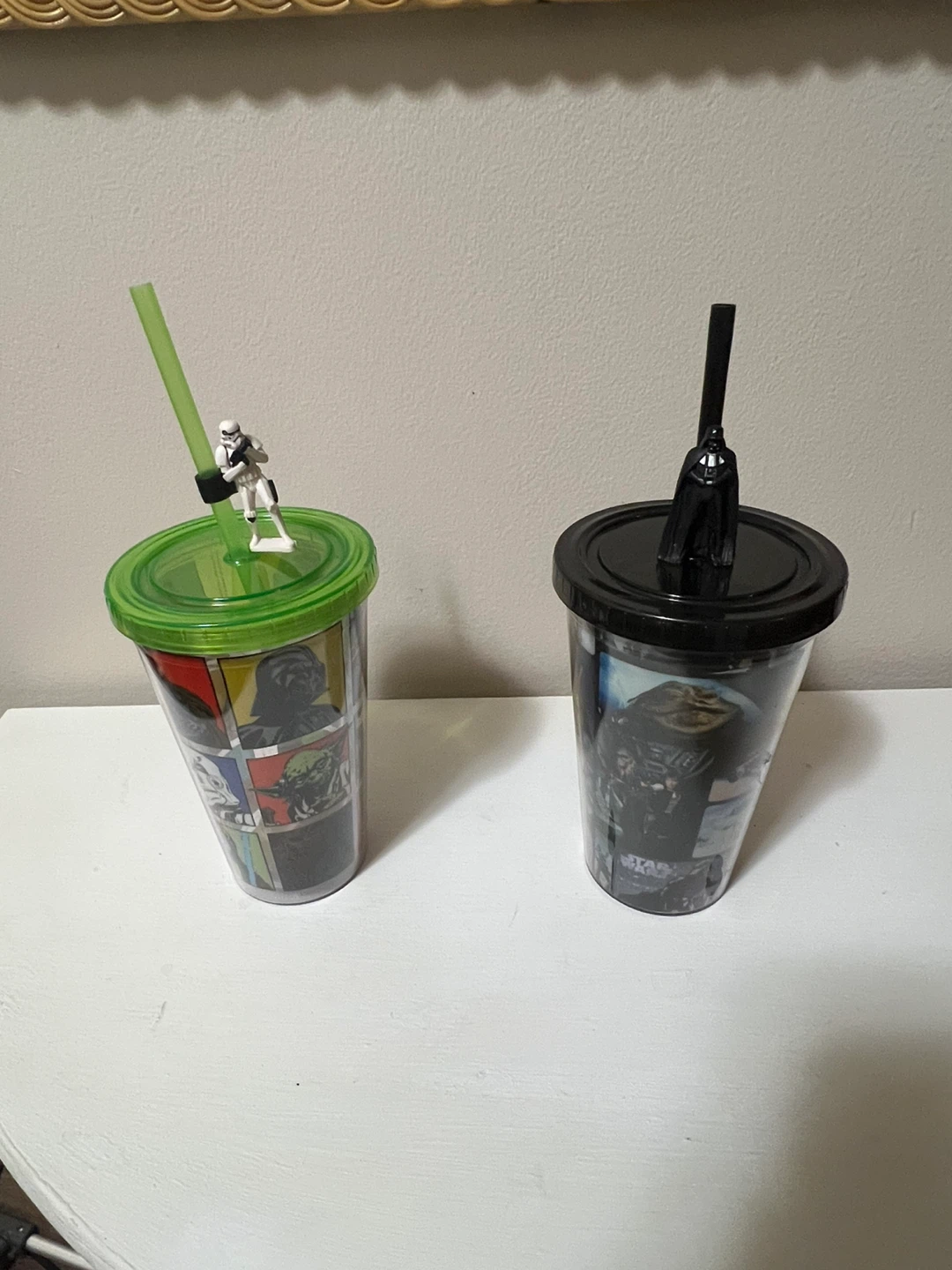 Collector Star Wars Tumblers with Straws X 2