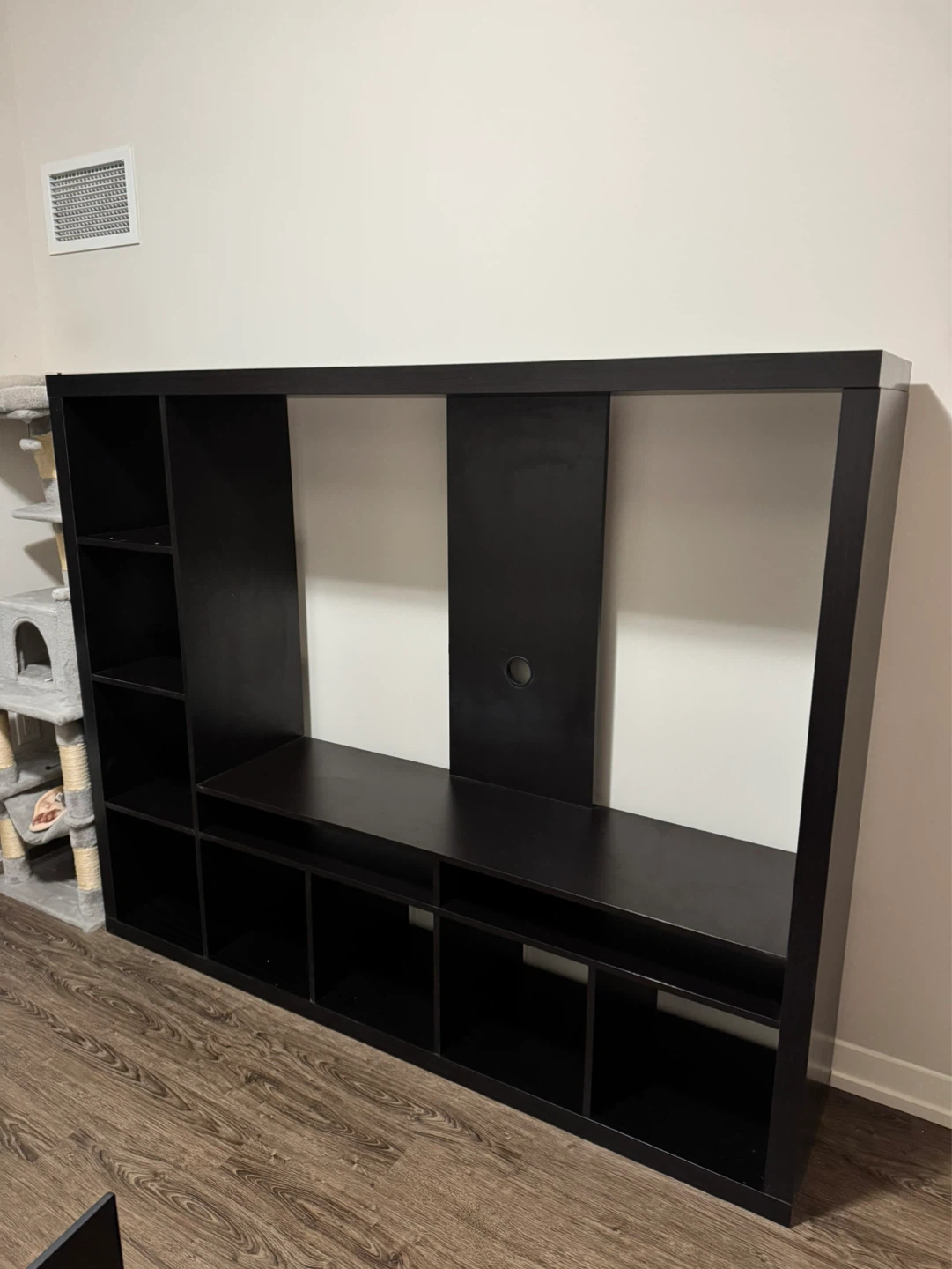 Black Entertainment Unit with Shelving - IKEA - photo 2