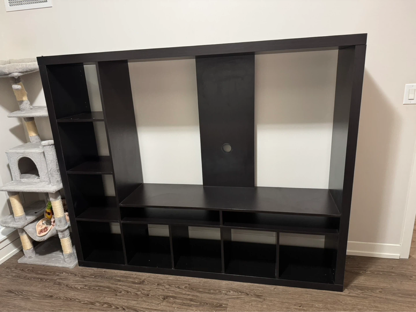Black Entertainment Unit with Shelving - IKEA