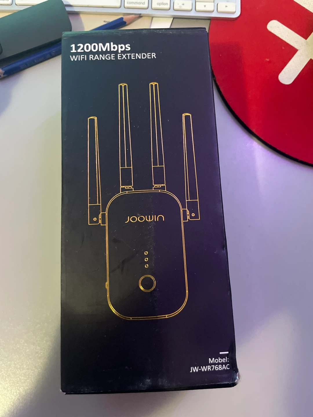 JOOWIN 1200Mbps Dual-Band WiFi Range Extender JW-WR768AC